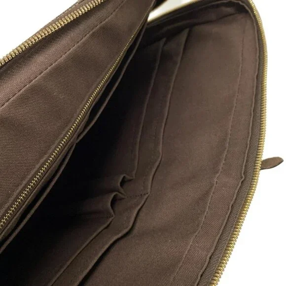 LOUIS VUITTON Porte Documents Voyage N41124 Ebene Damier RI2154 Business Bag - Picture 8 of 14